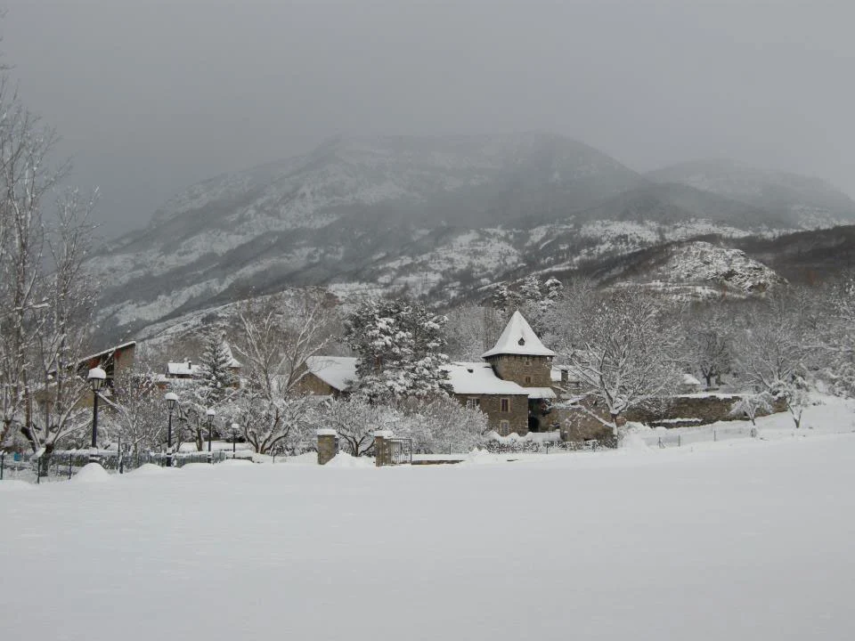 Pueblo de Anciles en invierno